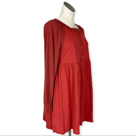 Umgee Rust Long Sleeve Dress - Picture 6 of 16